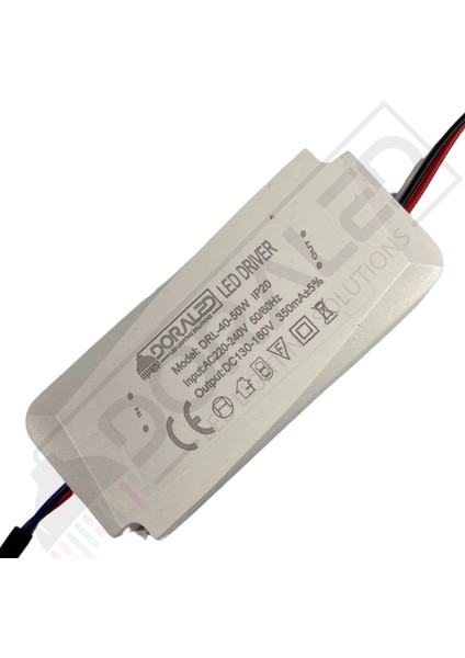 40-50W 350MA 130-160V Power LED Driver IP20 Power LED Sürücü