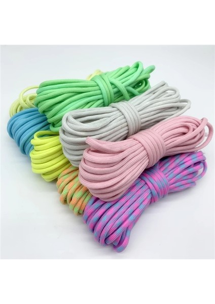 No.2 Tarzı 5 Yards 4mm Aydınlık Paraşüt Kordon Halat Kordon Halat Mil Spec Tip Bir Strand Tırmanma Kampı Hayatta Kalma Ekipmanları (Yurt Dışından)