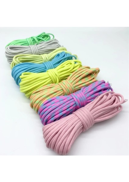 No.2 Tarzı 5 Yards 4mm Aydınlık Paraşüt Kordon Halat Kordon Halat Mil Spec Tip Bir Strand Tırmanma Kampı Hayatta Kalma Ekipmanları (Yurt Dışından)