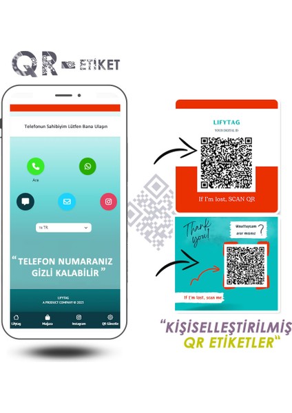 Akıllı Qr Telefon Etiketi