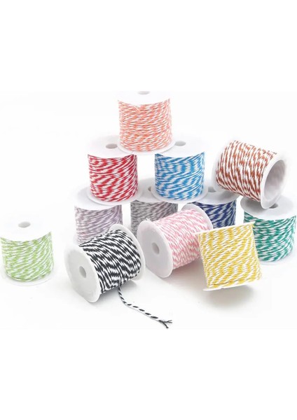 Gri - Beyaz Stil 10 Metersroll Pamuk Fırıncı Sicim Halat Kordon Düğün Dekorasyon Için Doğal Pamuklu Dıy El Yapımı Zanaat Aksesuarları (Yurt Dışından) fırsatları