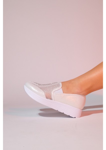 Purcan Sedef Simli Fileli Kalın Tabanlı Kadın Günlük Ayakkabı fiyatları