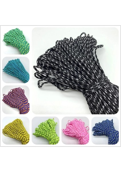 No.4 Tarzı 10YARDSLOT 3mm Kordon Halat Paraşüt Kordon Halat Tırmanma Kampı Hayatta Kalma Ekipmanları Paracord Bilezik Maske Boyunluklar (Yurt Dışından)