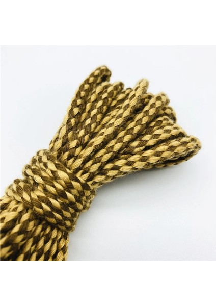 No.21 Tarzı 5 Yards 5mm Pamuk Halat Dekoratif Bükülmüş Örgülü Kordon Halat El Yapımı Dekorasyon Için Dıy Kordon Ficelles Couleurs Iplik Kordon (Yurt Dışından)
