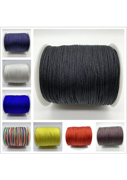 No.8 Stili 10 Yardslot 1mm Naylon Kordon Ipliği Çin Düğüm Makrome Kordon Bilezik Örgülü Dize Dıy Püsküller Shamballa Halat Için Boncuk (Yurt Dışından)