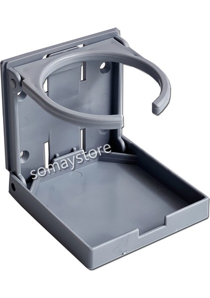 Katlanır Bardaklık Plastik Gri