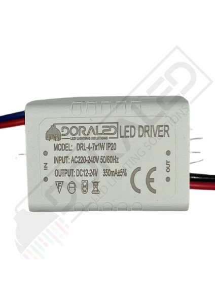 Dora Led 4-7x1 Watt Driver Power LED Driver Power LED Sürücü