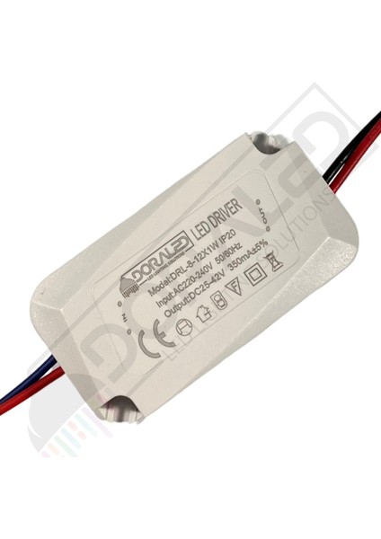 8-12X1W 350Ma 25-42V Power Led Driver IP20 Power Led Sürücü