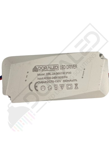 24-36X1W 350Ma 70-130V Power Led Driver IP20 Power Led Sürücü