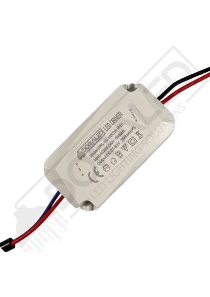 Dora Led 12-18X1W 350Ma 37-63V Power Led Driver IP20 Power Led Sürücü