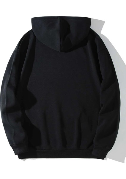 Unisex Basic Kapüşonlu Cepli Sweatshirt