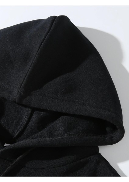 Unisex Basic Kapüşonlu Cepli Sweatshirt