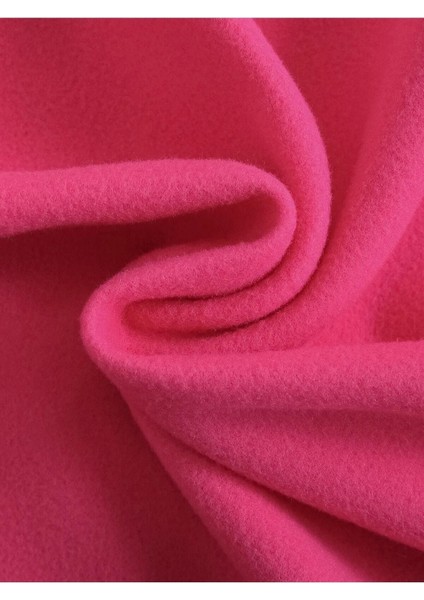 Kadın Basic 0 Sıfır Yaka Baskısız Düz Oversize Salaş Bol Kesim Polar Sweatshirt