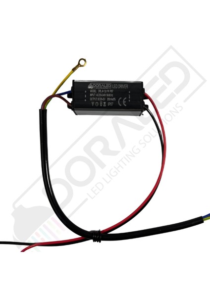 8-12X1W 350Ma 25-42V Power Led Driver IP67 Power Led Sürücü