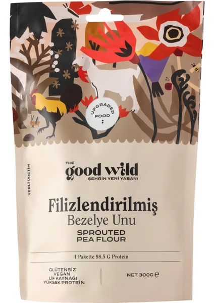 The Good Wild Glütensiz Filizlendirilmiş Bezelye Unu 300 gr