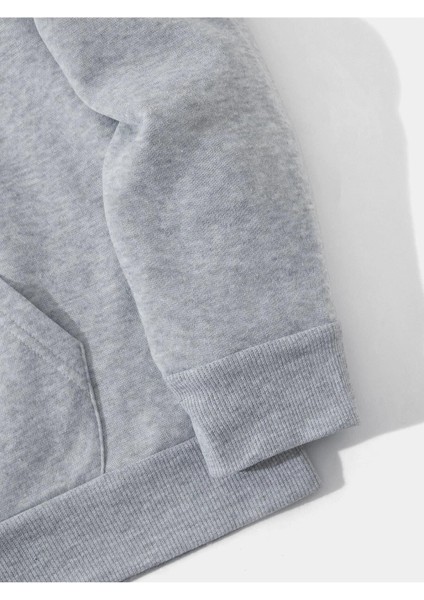 Unisex Basic Kapüşonlu Cepli Sweatshirt fırsatları