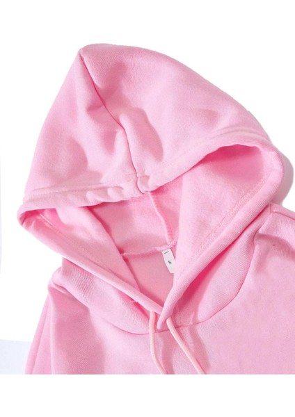Unisex Basic Kapüşonlu Cepli Sweatshirt fırsatları