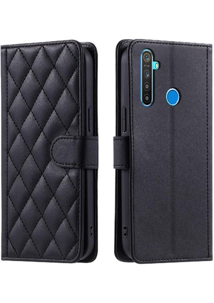 Realme 5 Pro Için Telefon Kılıfı Kart Yuvaları Tutucu Kafes Manyetik El Kayışı (Yurt Dışından)