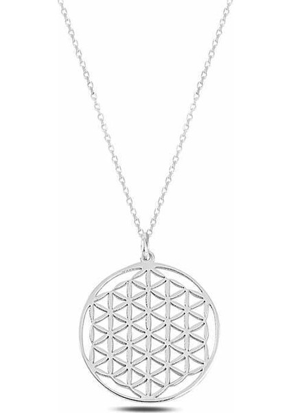 ​​Gümüş Yaşam Çiçeği Kolye