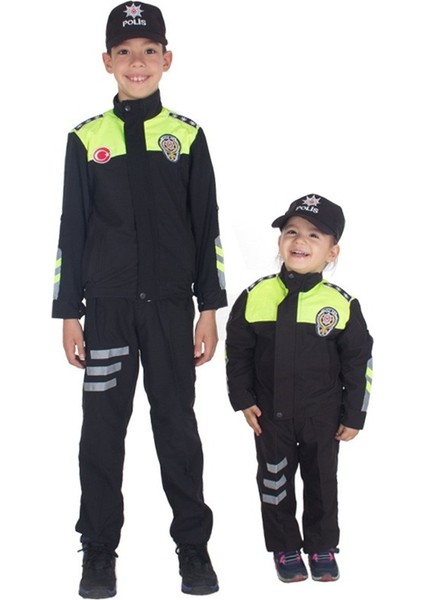 Şahin Motorize Trafik Polis Çocuk Kıyafeti