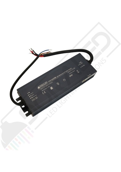 12 Volt 25 Amper IP67 Su Geçirmez Dış Cephe LED Adaptör 300 Watt