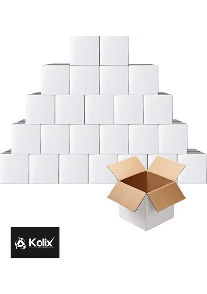 50X40X40 Taşınma Kolisi Çeyiz Kolisi Taşıma Paketleme Kolisi Karton Koli Beyaz 10 Adet fiyatları