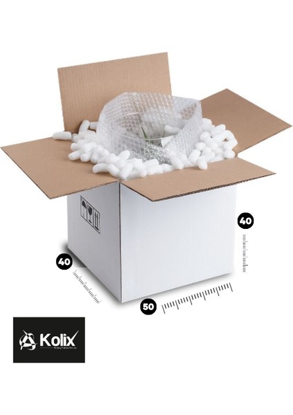 50X40X40 Taşınma Kolisi Çeyiz Kolisi Taşıma Paketleme Kolisi Karton Koli Beyaz 10 Adet modelleri