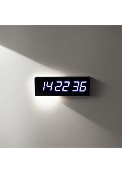 Sanec Saniyeli Dijital LED Duvar ve Masa Saat ve Derece - Beyaz (Kasa Ölçüsü: 15X50 Cm) modelleri