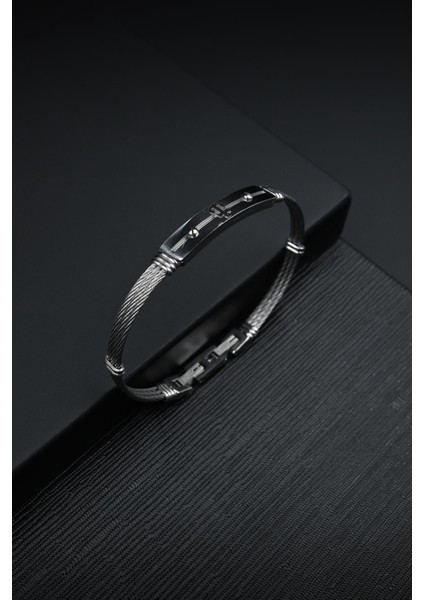316L Çelik Italyan Model Gümüş Renk Erkek Bileklik FRJ12124-3124-A