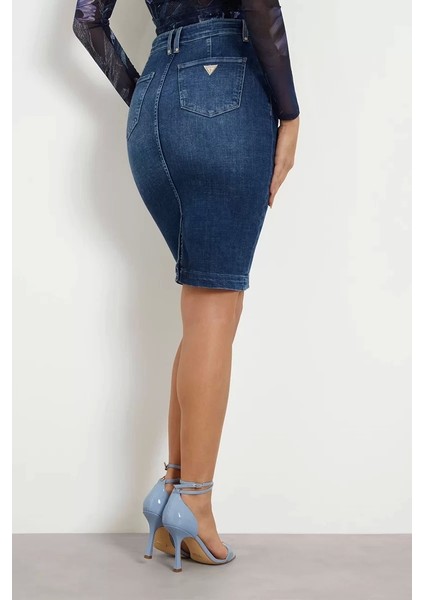 Kadın Britt Longuette Kot Etek fırsatları