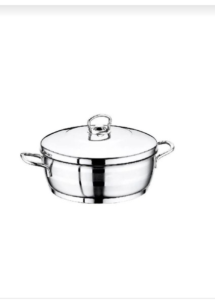 Safinox Flavia Çelik Basık Tencere 34X13 cm 10 Litre