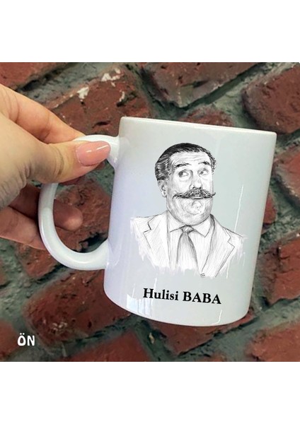 Size Özel Hulisi Baba Seramik Baskılı Kupa Bardaklar
