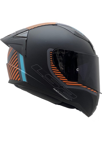 Rapıd 2 Race Extra Mat Gri-Neon Turuncu Kask