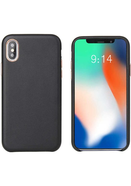 Apple iPhone x - Uyumlu Eyzi Kapak-Kahverengi