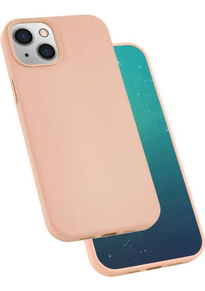 Apple iPhone 13 Mini - Uyumlu Silk Silikon-Pembe