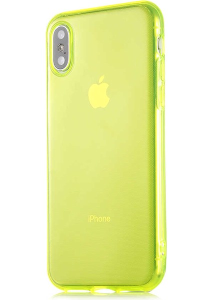 Apple iPhone Xs 5.8 - Uyumlu Mun Silikon-Pembe