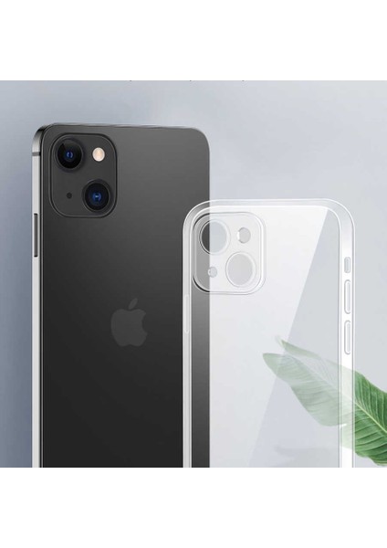 Apple iPhone 13 Mini - Uyumlu Blok Kapak-Renksiz