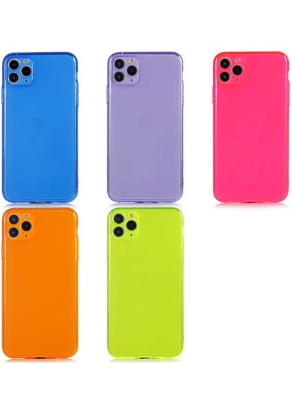 Apple iPhone 11 Pro Max - Uyumlu Mun Silikon-Pembe