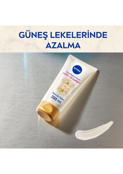 Luminous Leke ve İz Karşıtı Vücut Bakım Kremi, Çatlak ve Güneş İzi, 48 Saat Nemlendirici 200 ml