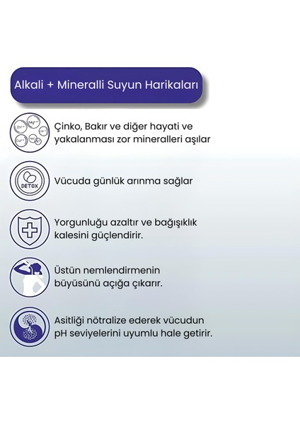 HİDROTEK EA WATER Çinko & Bakır Mineralli POMPALI Canlı Su Üreten Su Arıtma Cihazı (Zinc & Copper)