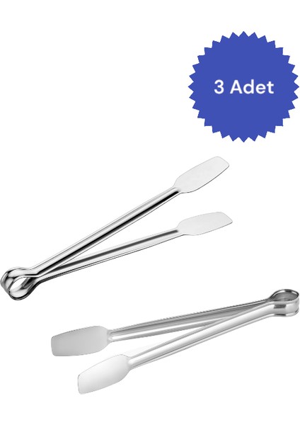 3lü Set Izgara Maşa