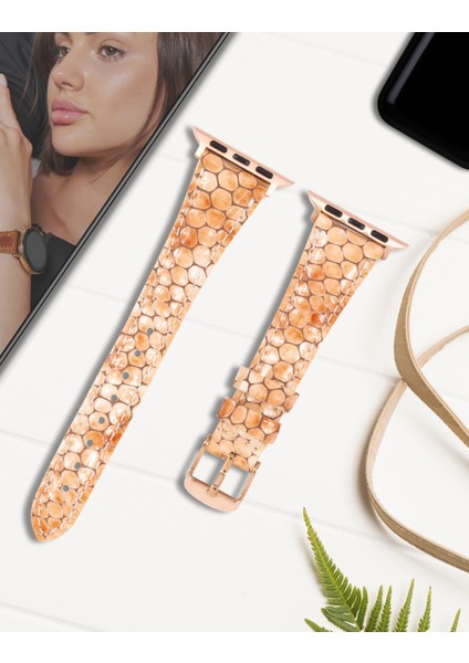 Apple Watch 38MM 40MM 41MM 3 4 5 6 7 Se 8 9 Uyumlu Kadın Deri Kordon Apple Saat Kayışı fiyatları