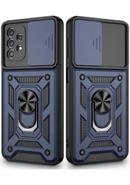 Samsung Galaxy A23 Kılıf Sert Silikon Pars Yüzüklü Tank Kapak