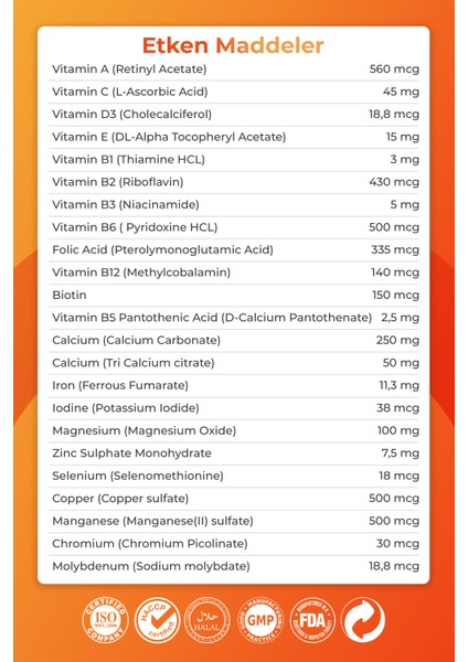 VitaReplete Bariatrik Multivitamin ve Mineral – Mide Ameliyatı Sonrası Günlük Beslenme Desteği | 120 Tablet