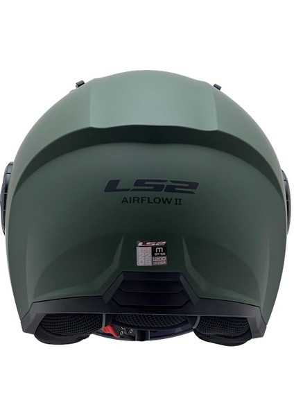Aırflow 2 Mat Yeşil Kask Siyah Cam