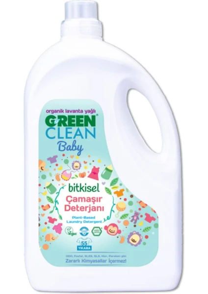 U Green Clean Green Clean Baby Bitkisel Çamaşır Deterjanı Lavanta Yağlı 2750 ml