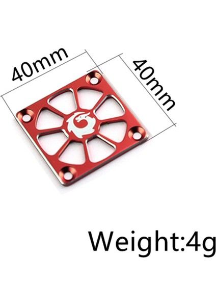 Alüminyum Alaşımlı Soğutma Fanı Kapağı 40X40MM Rc Motor Esc Elektrik Düzenleyici Fan Koruma Kapağı, Mavi (Yurt Dışından)