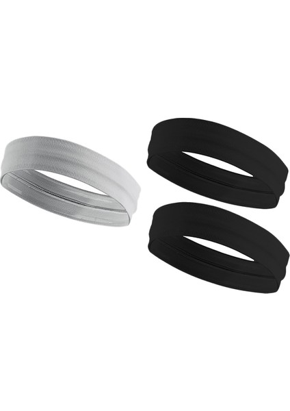 3 Adet Egzersiz Bantlar Erkekler Kadınlar Için Esnek Esneklik Çabuk Kuruyan Hairband Koşu Yoga (Yurt Dışından)