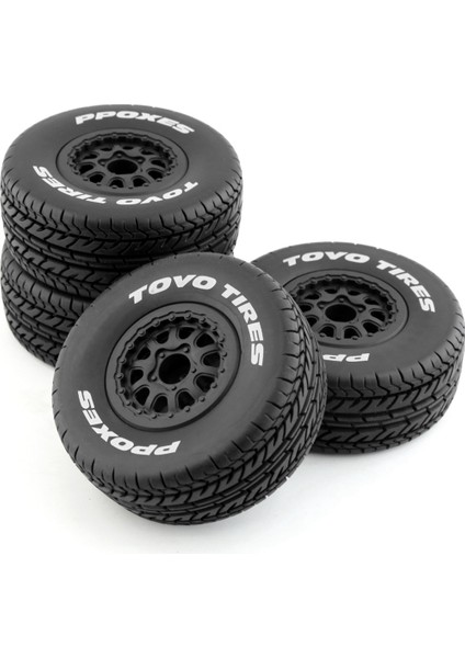 4 Adet 112MM 1/10 Kısa Kulvar Kamyon Lastiği Lastikleri Tekerlek 12MM Hex ile Slash Arrma Senton Vkar 10SC Rc Araba (Yurt Dışından) modelleri