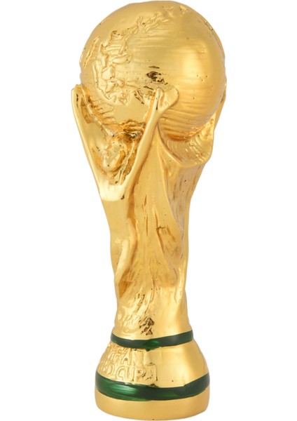 13CM 2022 Katar Trophy Tam Altın Kaplama Reçine Bardak Modeli Hatıra Futbol El Sanatları Dekorasyon Hayranları (Yurt Dışından)